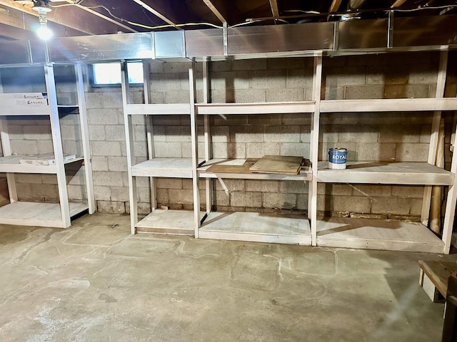 view of storage room