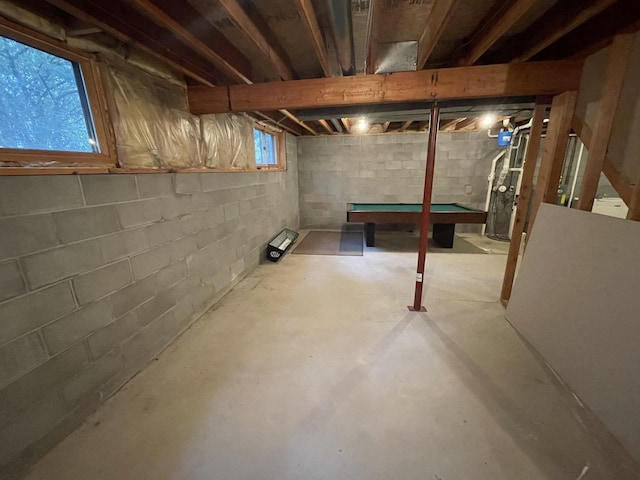 view of basement