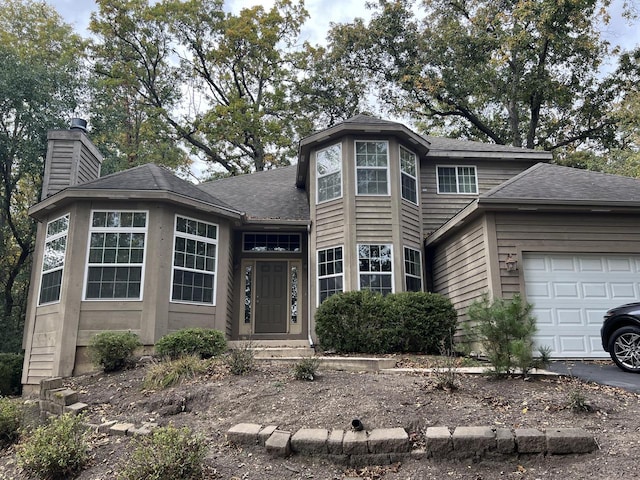 front facade featuring a garage