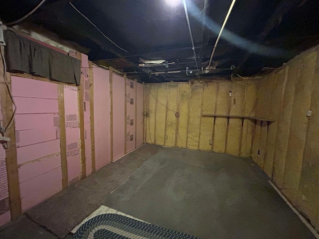 view of basement