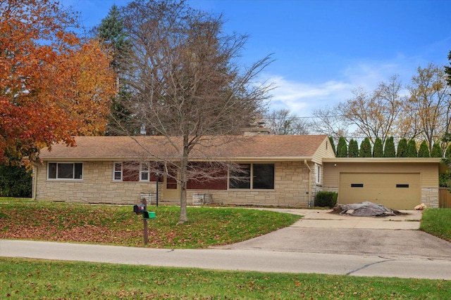 ranch-style house with a garage