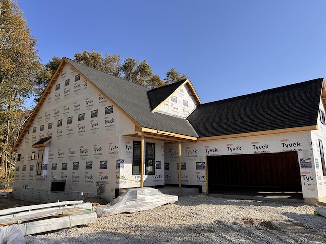 view of unfinished property