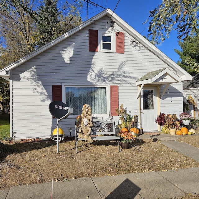 view of bungalow