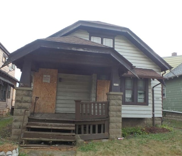 view of bungalow-style home