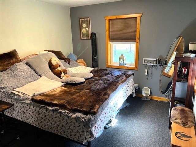 345 Old County D, Shell Lake, WI 54871 - carpeted bedroom with baseboards