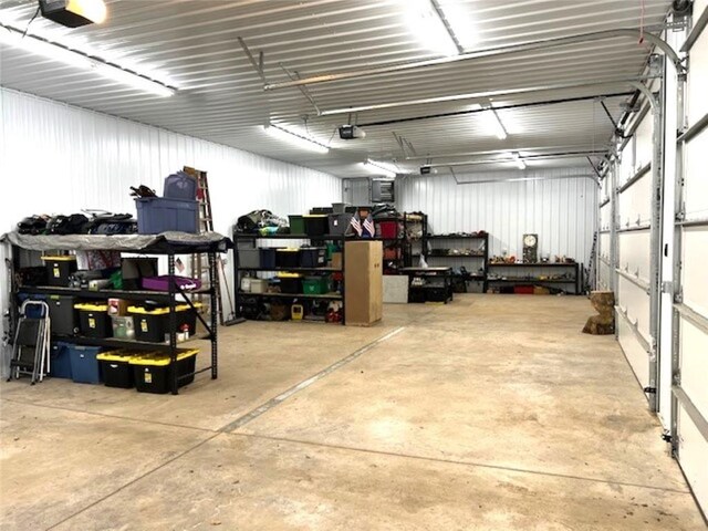 345 Old County D, Shell Lake, WI 54871 - garage with a garage door opener