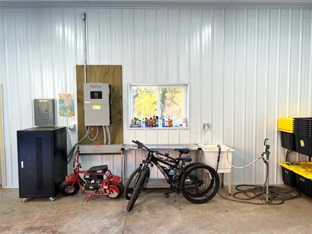 345 Old County D, Shell Lake, WI 54871 - interior space with concrete floors