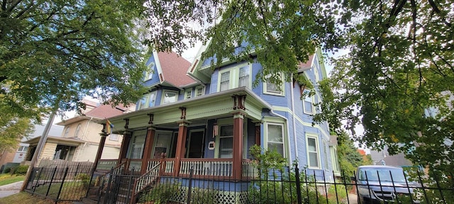 victorian home with covered porch