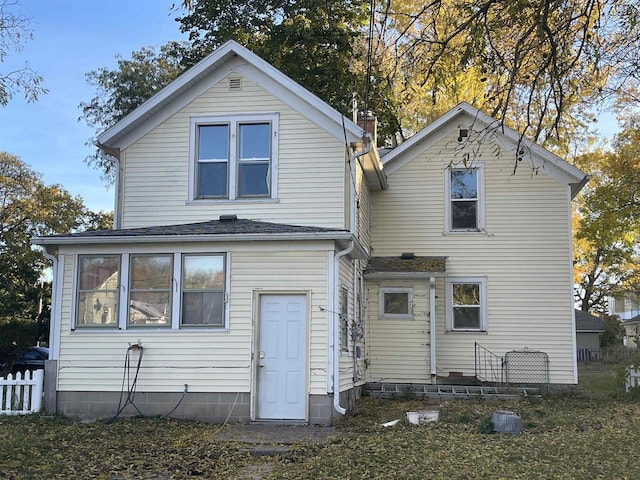 view of rear view of property