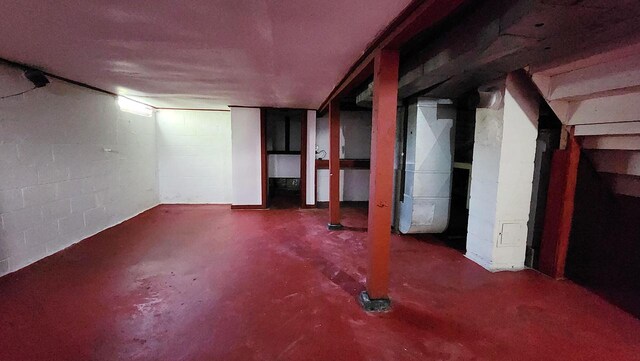 view of basement