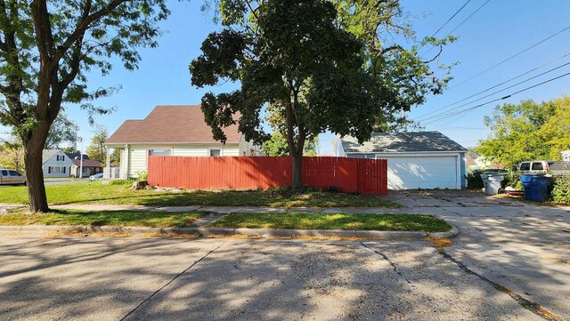 view of home's exterior with a garage