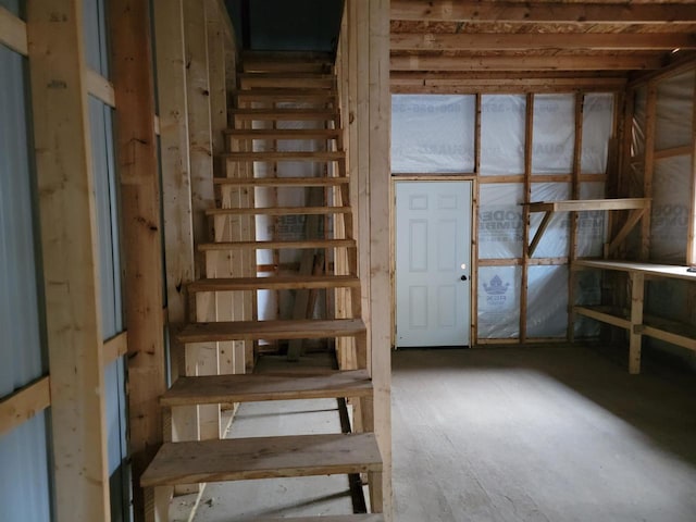 view of stairs