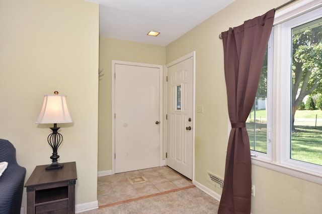 view of tiled entryway