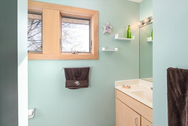 bathroom with vanity