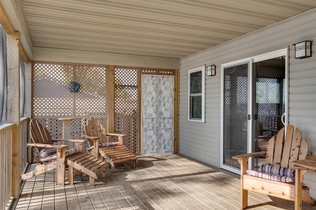 view of sunroom / solarium