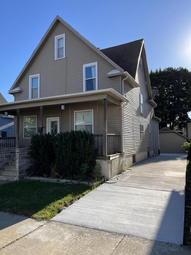 view of front of house featuring a porch