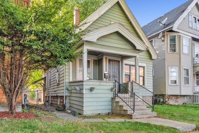 view of bungalow-style home