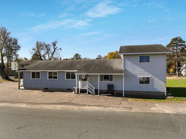 26314 276th St, Holcombe, WI 54745 - traditional home featuring roof with shingles and crawl space