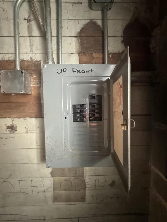 utility room featuring electric panel