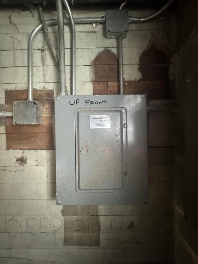 utility room with electric panel