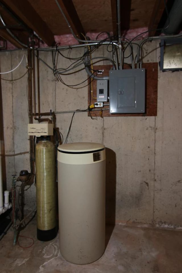 utility room featuring electric panel