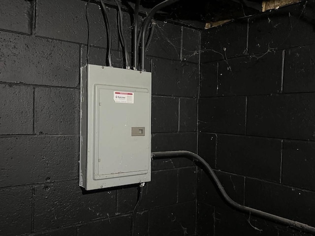 utility room featuring electric panel