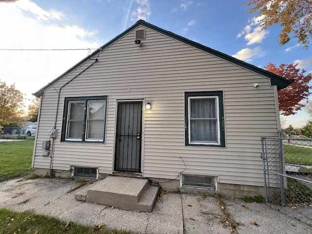 view of back of property