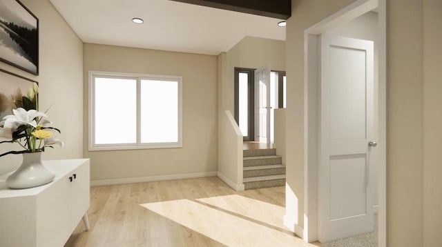 interior space featuring hardwood / wood-style flooring