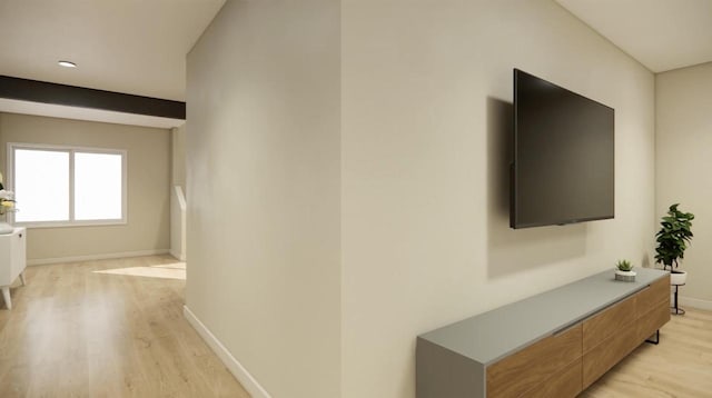 hallway featuring light hardwood / wood-style flooring