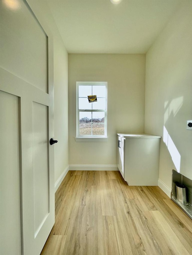 interior space featuring light hardwood / wood-style floors