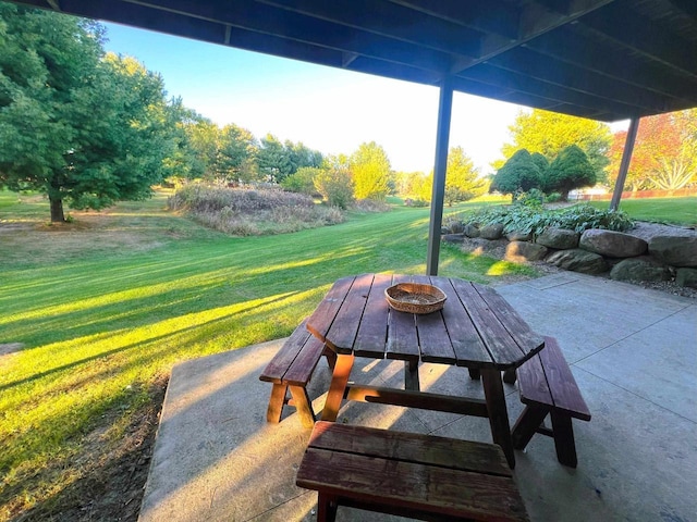 6848 Moonlight Cir, Sun Prairie, WI 53590 - view of patio with a fire pit