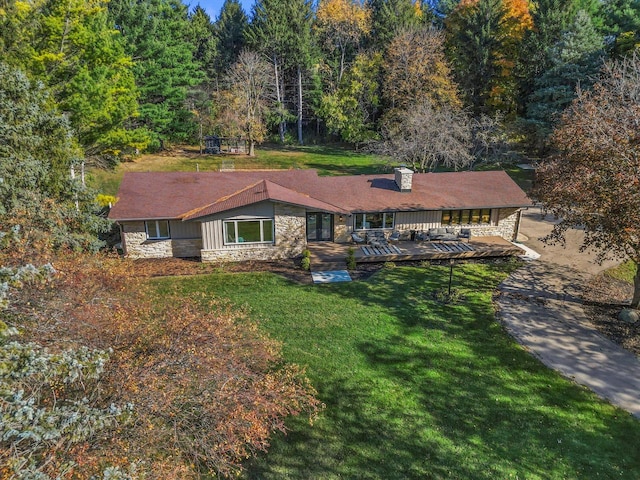 birds eye view of property