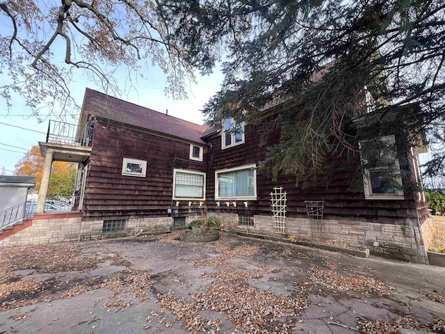 view of rear view of property