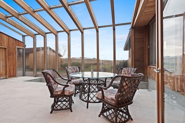 view of sunroom / solarium