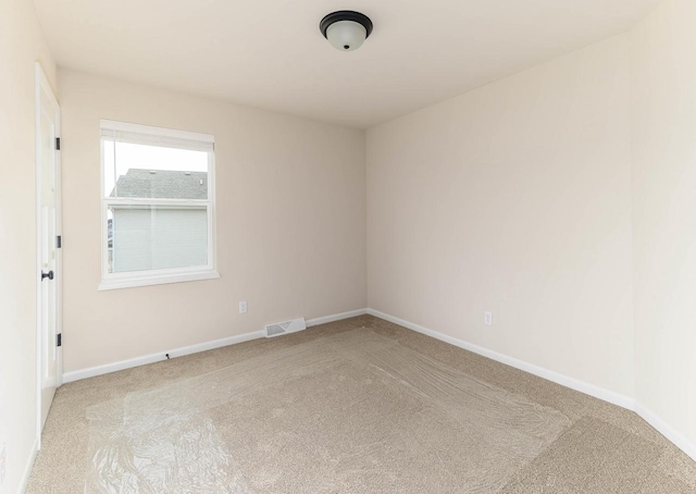 view of carpeted empty room