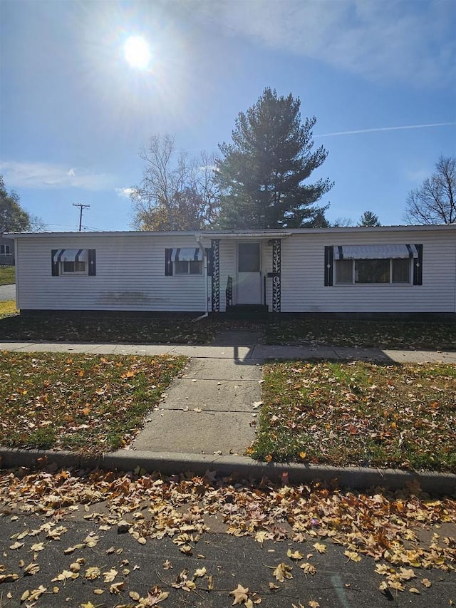 view of front of home