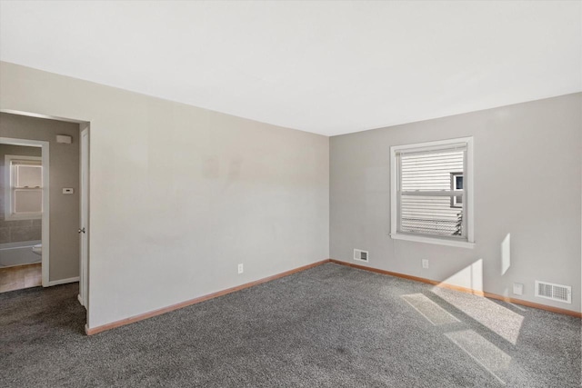 view of carpeted empty room