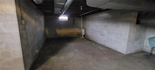 view of basement