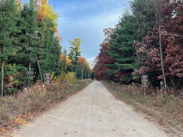 view of road