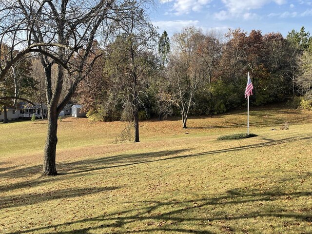 view of property's community featuring a yard