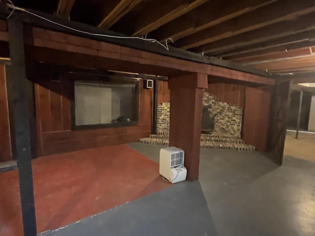 view of basement