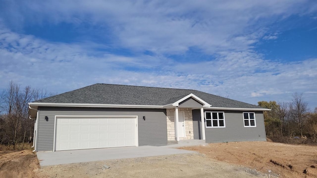 ranch-style house with a garage