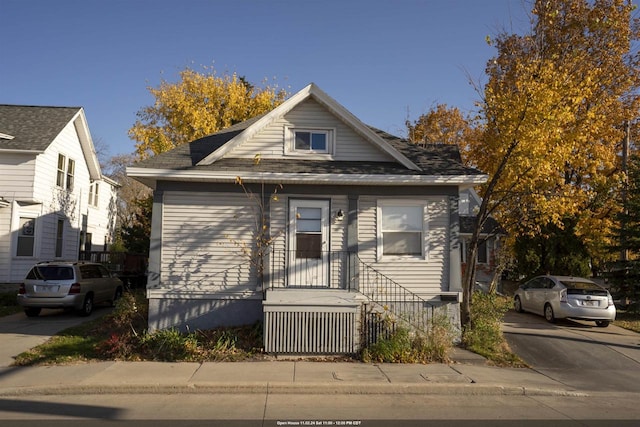 view of bungalow-style home