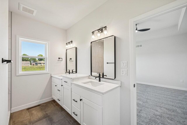 bathroom with vanity