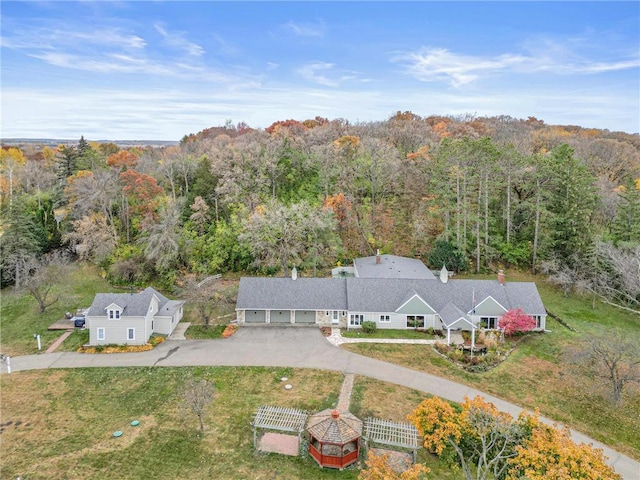 birds eye view of property