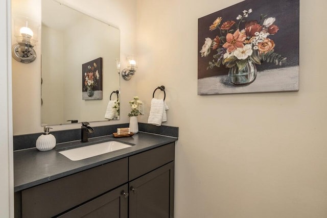 bathroom with vanity