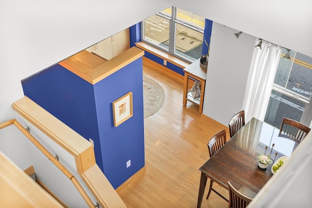 interior space featuring hardwood / wood-style floors