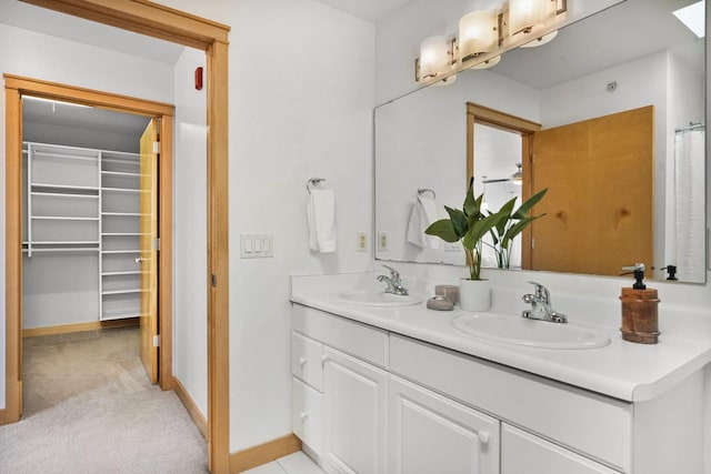 bathroom with vanity