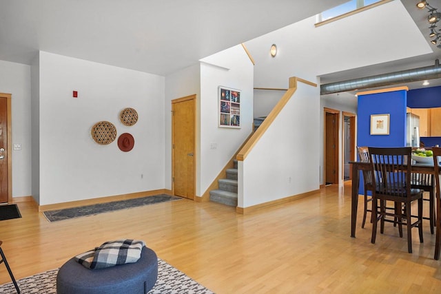 interior space featuring hardwood / wood-style floors