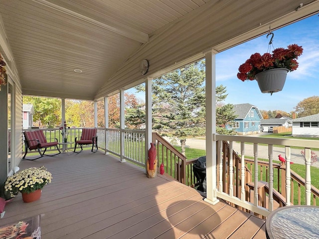 view of wooden terrace